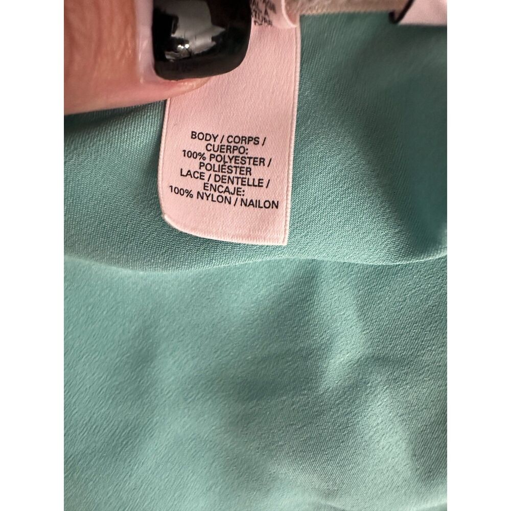 Victoria's Secret Blue Satin Lace Coquette Ballet Fairy Slip Dress Size Medium - Picture 5 of 7